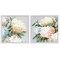 Stupell Industries Pastel Blooming Hydrangeas 2pc Framed Giclee Wall Art Set Design by Alex Black